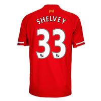 2013-14 Liverpool Home Shirt (Shelvey 33) - Kids