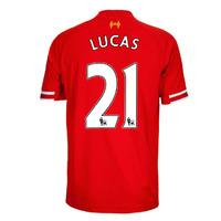 2013 14 liverpool home shirt lucas 21 kids