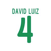 2013-14 David Luiz Brazil Home Shirt Printing