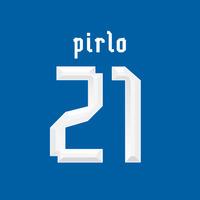 2013-14 Andrea Pirlo Italy Home Shirt Printing