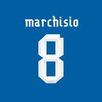 2013-14 Claudio Marchisio Italy Home Shirt Printing