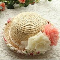 2017 Fashion Design Wide Brim Straw Hat Women Flower Beach Sea Sun Hat Summer Hats