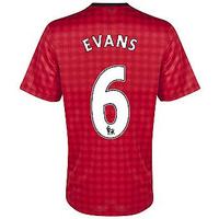 2012-13 Man Utd Nike Home Shirt (Evans 6) - Kids