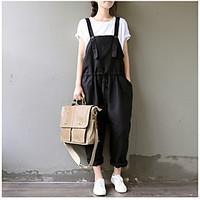 2017 spring and summer new literary casual loose cotton overalls harem pants big yards was thin trousers