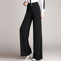 2017 spring new high waist wide leg pants female trousers Spring Korean loose black trousers casual pants