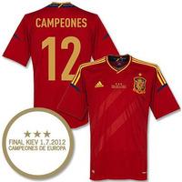 2012 13 spain euro 2012 home winners shirt campeones 12