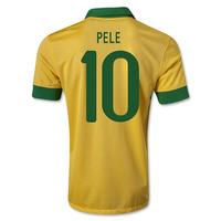 2013-14 Brazil Home Shirt (Pele 10)