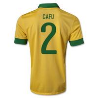 2013 14 brazil home shirt cafu 2 kids