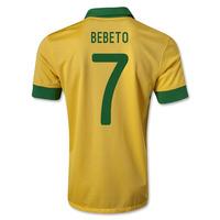 2013-14 Brazil Home Shirt (Bebeto 7)