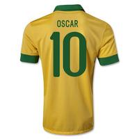 2013 14 brazil home shirt oscar 10 kids