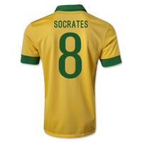 2013 14 brazil home shirt socrates 8 kids