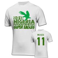 2013 nigeria caf winners t shirt white moses 11