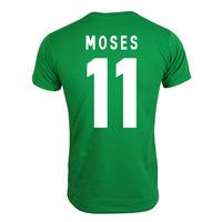 2013 nigeria caf winners t shirt green moses 11