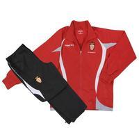 2012-13 Monaco Macron Tracksuit (Red)