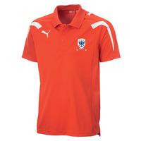 2012 13 airdrie united puma polo shirt red kids