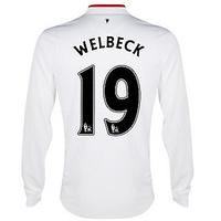 2012-13 Man Utd Long Sleeve Away Shirt (Welbeck 19) - Kids