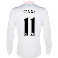 2012-13 Man Utd Long Sleeve Away Shirt (Giggs 11) - Kids