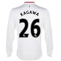 2012-13 Man Utd Long Sleeve Away Shirt (Kagawa 26) - Kids