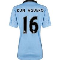 2012-13 Man City Womens Home Shirt (Kun Aguero 16)