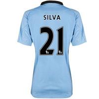 2012-13 Man City Womens Home Shirt (David Silva 21)