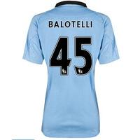 2012-13 Man City Womens Home Shirt (Balotelli 45)