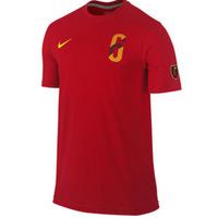 2012-13 Spain Andres Iniesta Hero T-Shirt (Red)