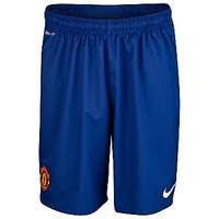 2012-13 Man Utd Away Goalkeeper Shorts (Blue) - Kids