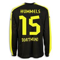2013-14 Borussia Dortmund Away Long Sleeve Shirt (Hummels 15)