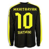 2013-14 Borussia Dortmund Away Long Sleeve Shirt (Mkhitaryan 10)