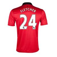 2013-14 Man United Home Shirt (Fletcher 24) - Kids