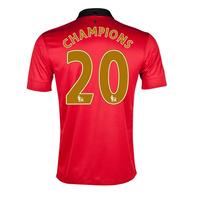 2013 14 man united home shirt champions 20 kids