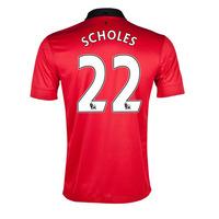 2013 14 man united home shirt scholes 22 kids