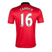 2013-14 Man United Home Shirt (Carrick 16) - Kids