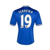 2013-14 Chelsea Home Shirt (Ferreira 19) - Kids