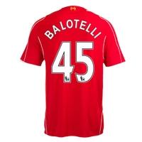 2014 15 liverpool home shirt balotelli 45