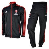 2012-13 AC Milan Adidas PES Tracksuit (Black) - Kids