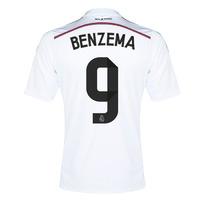 2014-15 Real Madrid Home Shirt (Benzema 9)