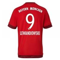 2015-16 Bayern Munich Home Shirt (Lewandowski 9) - Kids