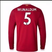 2017-18 Liverpool Home Long Sleeve Shirt (Wijnaldum 5)