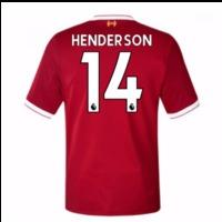 2017-18 Liverpool Home Short Sleeve Shirt (Henderson 14)