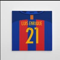 2016-2017 Barcelona Canvas Print (Luis Enrique 21)