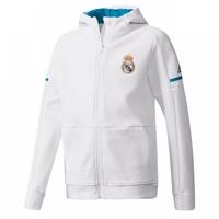 2017-2018 Real Madrid Adidas Anthem Jacket (White) - Kids