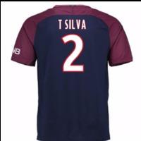 2017-18 Psg Home Shirt - Kids (T Silva 2)