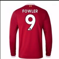 2017-18 Liverpool Home Long Sleeve Shirt (Kids) (Fowler 9)