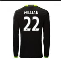 2016-17 Chelsea Away Long Sleeve Shirt (Willian 22)