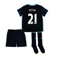 2015-2016 Man City Away Little Boys Mini Kit (Silva 21)