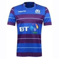 2016 2017 scotland macron rugby training jersey blue kids