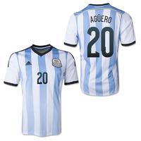 2014-15 Argentina World Cup Home Shirt (Aguero 20)
