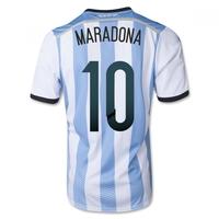 2014-15 Argentina World Cup Home Shirt (Maradona 10)