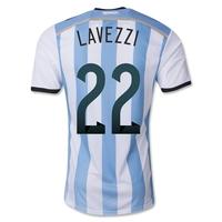 2014 15 argentina world cup home shirt lavezzi 22